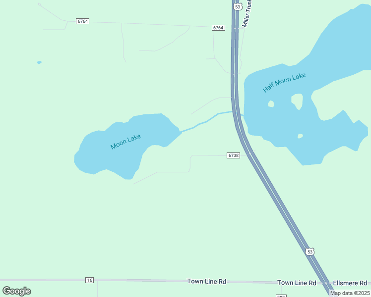 map of restaurants, bars, coffee shops, grocery stores, and more near 7951 South Moon Lake Drive in Eveleth