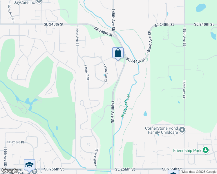 map of restaurants, bars, coffee shops, grocery stores, and more near 14711 Southeast 246th Place in Kent