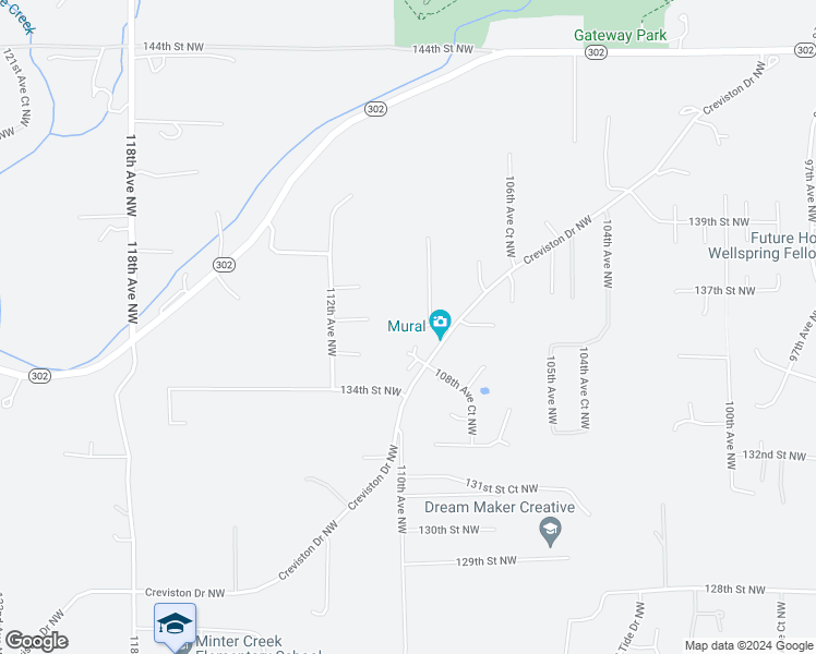 map of restaurants, bars, coffee shops, grocery stores, and more near 10920 136th Street Northwest in Gig Harbor