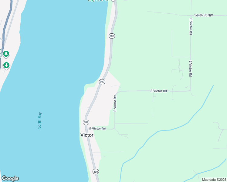 map of restaurants, bars, coffee shops, grocery stores, and more near 453 East Victor Road in Belfair