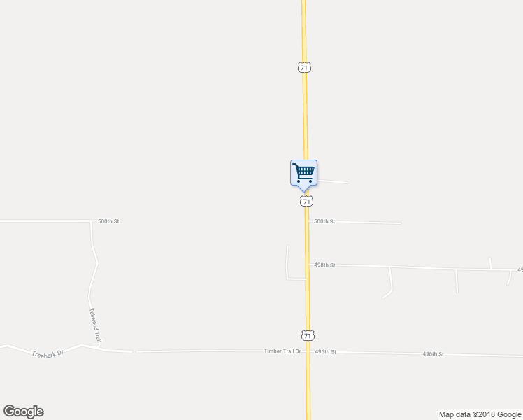 map of restaurants, bars, coffee shops, grocery stores, and more near 50001 U.S. 71 in Bemidji