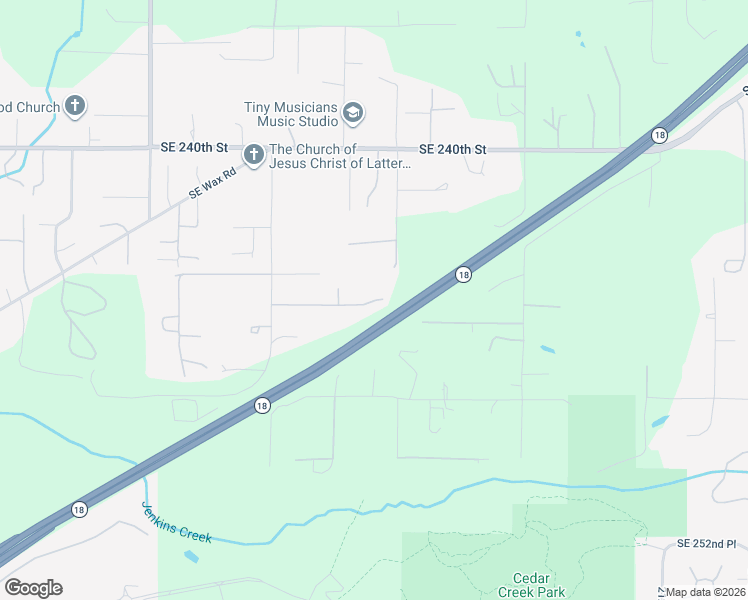 map of restaurants, bars, coffee shops, grocery stores, and more near 20213 Southeast 245th Street in Maple Valley