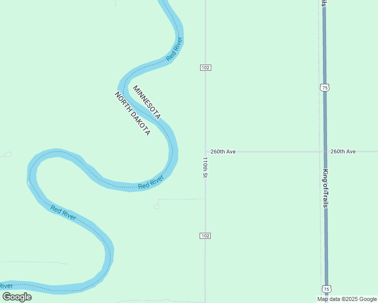 map of restaurants, bars, coffee shops, grocery stores, and more near 2583 110th Street in Halstad