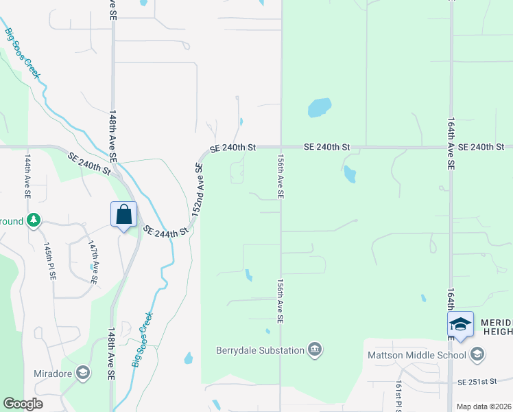 map of restaurants, bars, coffee shops, grocery stores, and more near 24229 156th Avenue Southeast in Kent