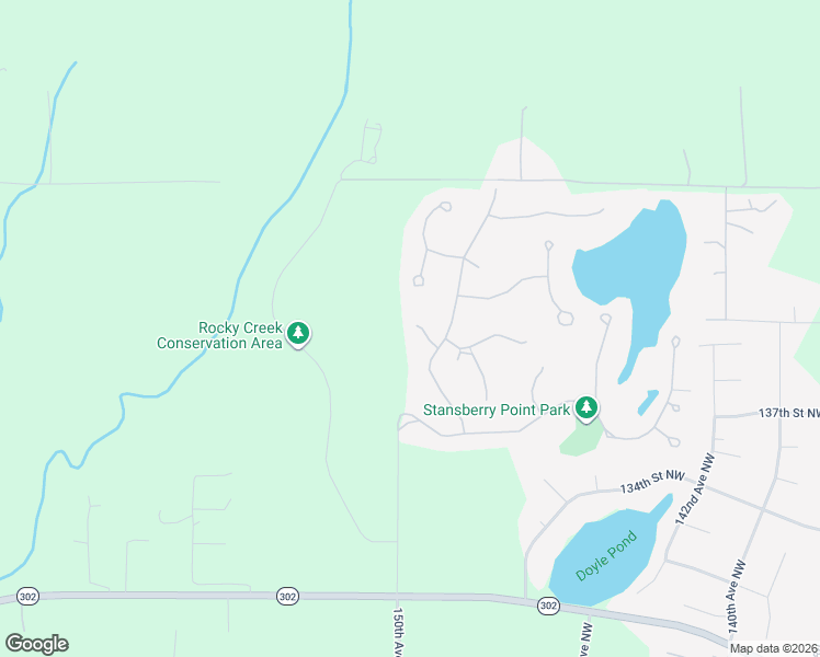 map of restaurants, bars, coffee shops, grocery stores, and more near 13922 willow Tree Lane Northwest in Gig Harbor