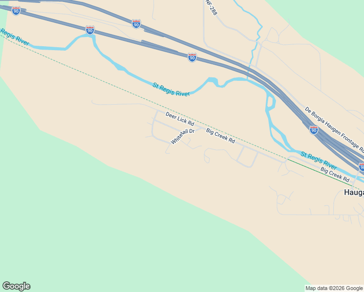 map of restaurants, bars, coffee shops, grocery stores, and more near 1 Rudolf Court in Haugan