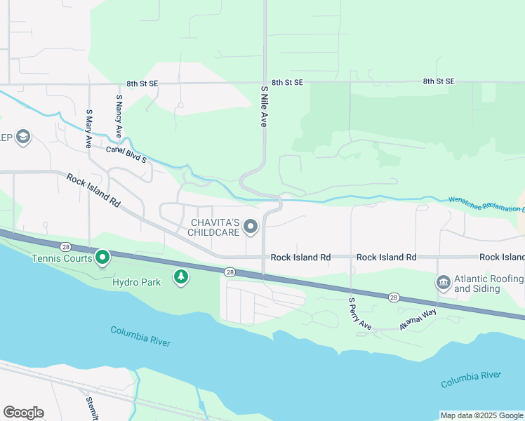 map of restaurants, bars, coffee shops, grocery stores, and more near in East Wenatchee