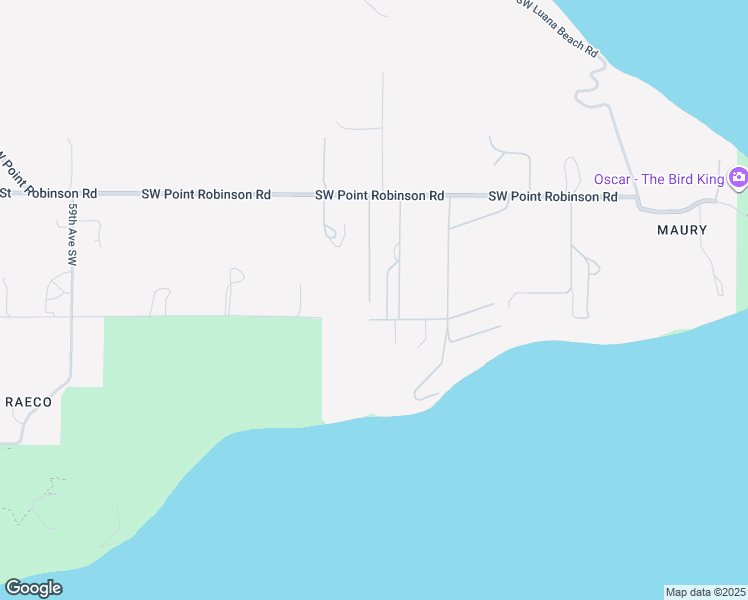 map of restaurants, bars, coffee shops, grocery stores, and more near 24230 49th Place Southwest in Vashon