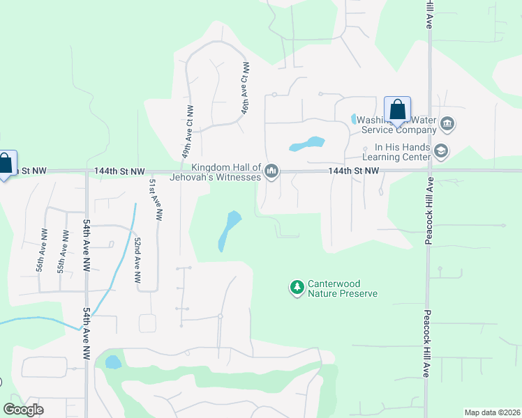 map of restaurants, bars, coffee shops, grocery stores, and more near 14226 45th Avenue Court Northwest in Gig Harbor