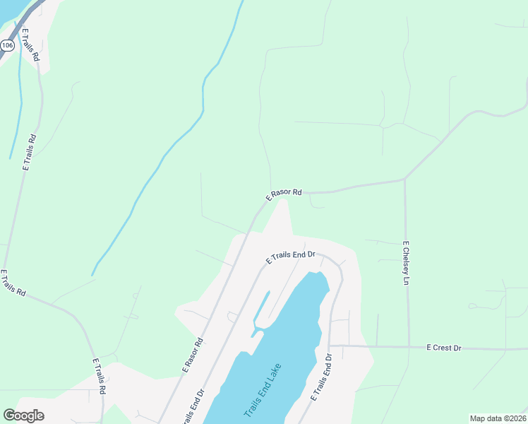 map of restaurants, bars, coffee shops, grocery stores, and more near 1552 East Trails End Drive in Belfair