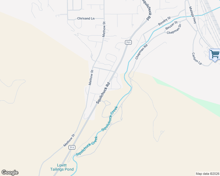 map of restaurants, bars, coffee shops, grocery stores, and more near 2144 Roper Lane in Wenatchee