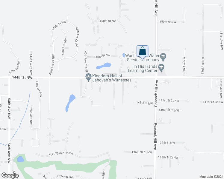 map of restaurants, bars, coffee shops, grocery stores, and more near 14206 42nd Avenue Court Northwest in Gig Harbor