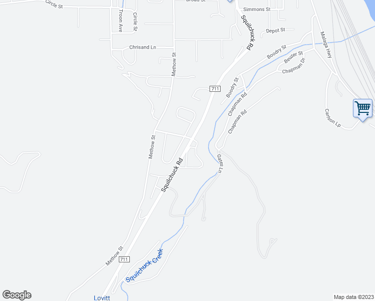 map of restaurants, bars, coffee shops, grocery stores, and more near 2123 Roper Lane in Wenatchee