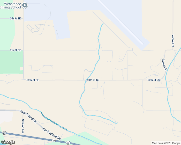 map of restaurants, bars, coffee shops, grocery stores, and more near 3777 10th Street Southeast in East Wenatchee