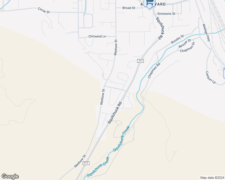 map of restaurants, bars, coffee shops, grocery stores, and more near 2158 Citation Loop in Wenatchee