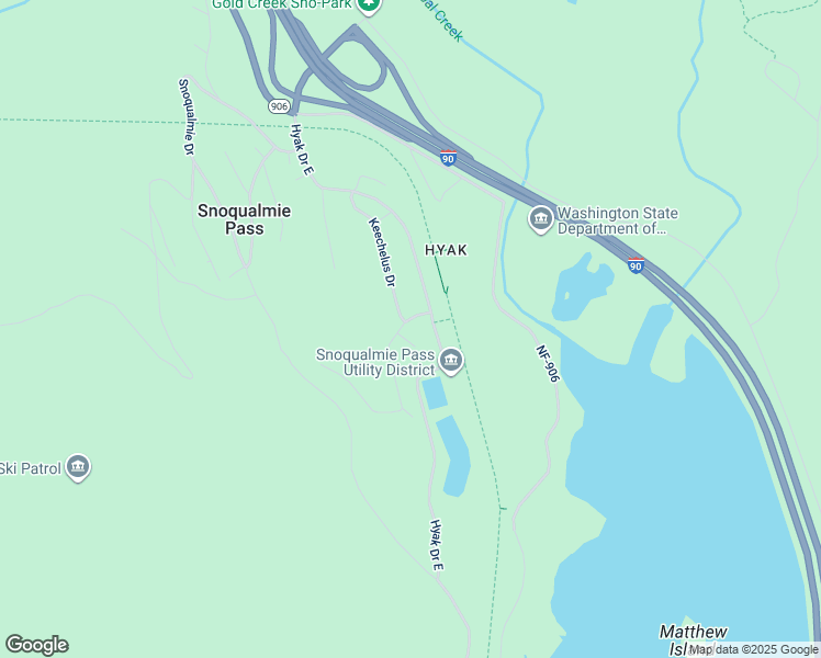 map of restaurants, bars, coffee shops, grocery stores, and more near 80 Rampart Drive in Snoqualmie Pass