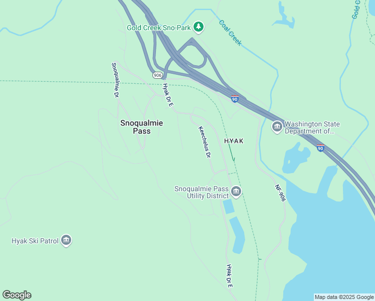 map of restaurants, bars, coffee shops, grocery stores, and more near 221 Hyak Drive East in Snoqualmie Pass