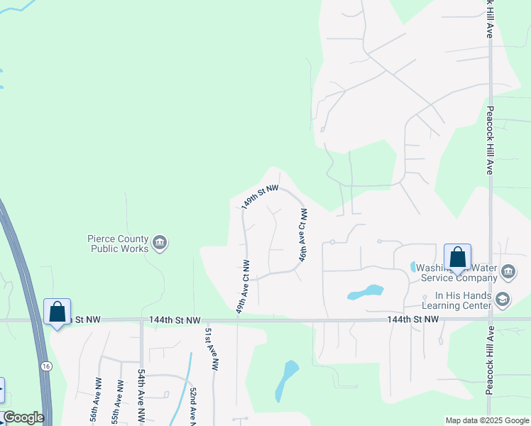 map of restaurants, bars, coffee shops, grocery stores, and more near 14806 48th Avenue Northwest in Gig Harbor