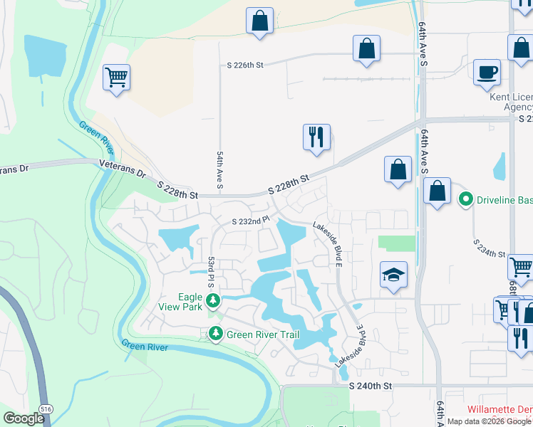 map of restaurants, bars, coffee shops, grocery stores, and more near in Kent