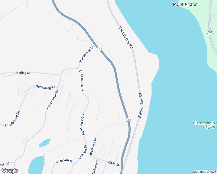 map of restaurants, bars, coffee shops, grocery stores, and more near 19271 Washington 3 in Allyn-Grapeview