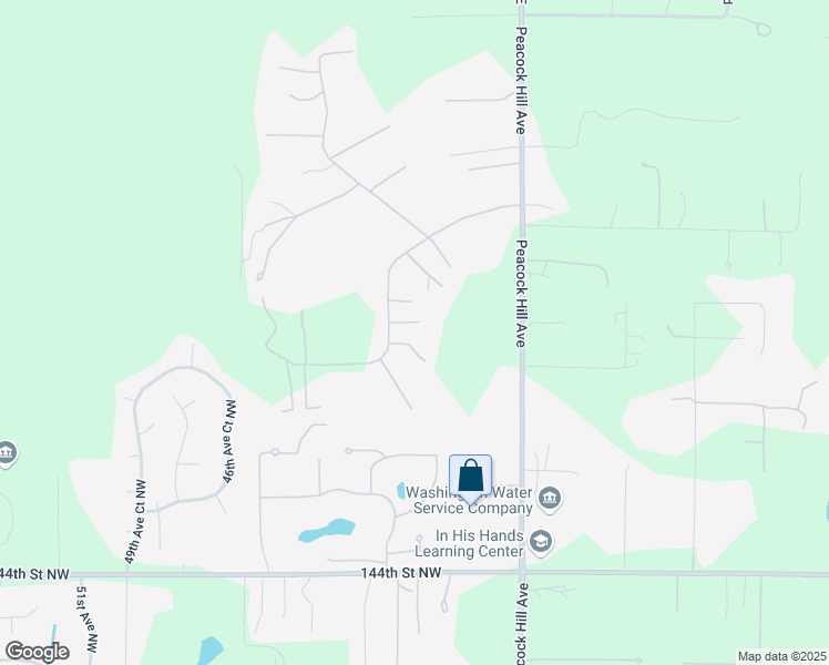 map of restaurants, bars, coffee shops, grocery stores, and more near 15109 42nd Avenue Court Northwest in Gig Harbor