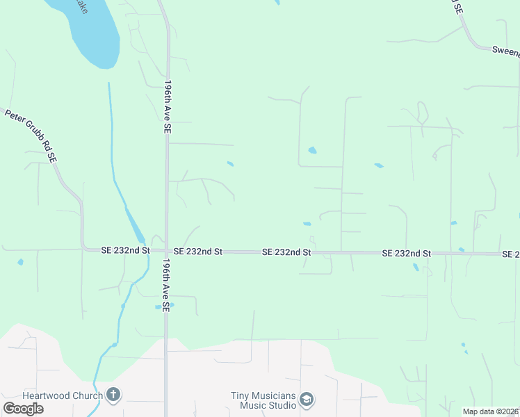 map of restaurants, bars, coffee shops, grocery stores, and more near 20006 Southeast 232nd Street in Maple Valley