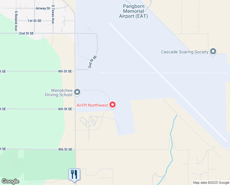 map of restaurants, bars, coffee shops, grocery stores, and more near 1 Campbell Parkway in East Wenatchee