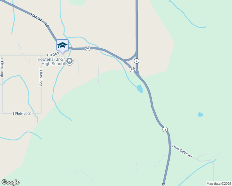 map of restaurants, bars, coffee shops, grocery stores, and more near 46099 Idaho 3 in Saint Maries