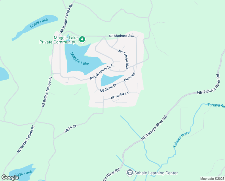 map of restaurants, bars, coffee shops, grocery stores, and more near 240 Northeast Circle Drive in Tahuya