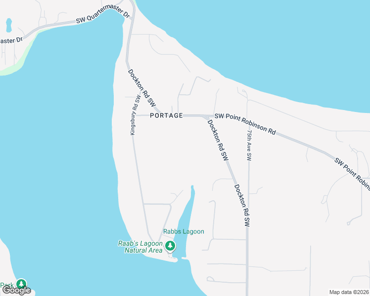 map of restaurants, bars, coffee shops, grocery stores, and more near 22841 Dockton Road Southwest in Vashon