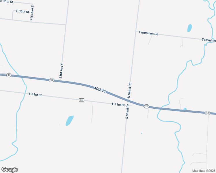 map of restaurants, bars, coffee shops, grocery stores, and more near 2425 County Highway 76 in Hibbing