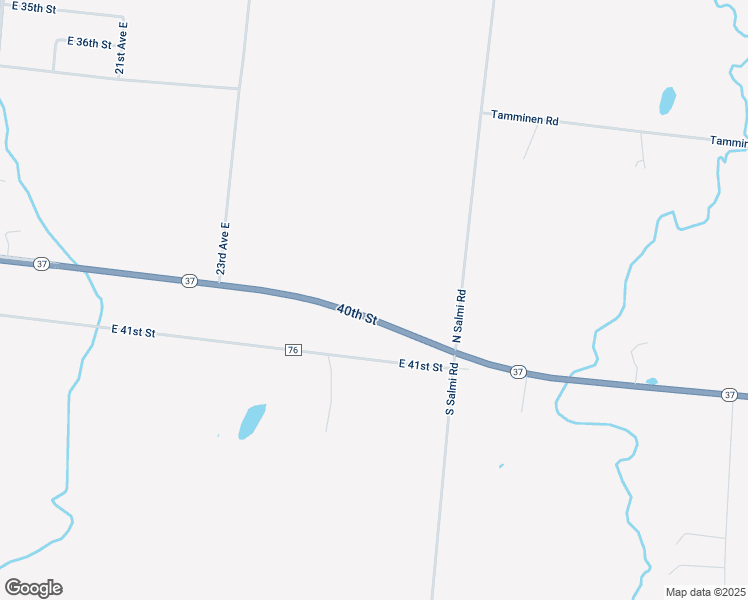map of restaurants, bars, coffee shops, grocery stores, and more near 2425 County Highway 76 in Hibbing