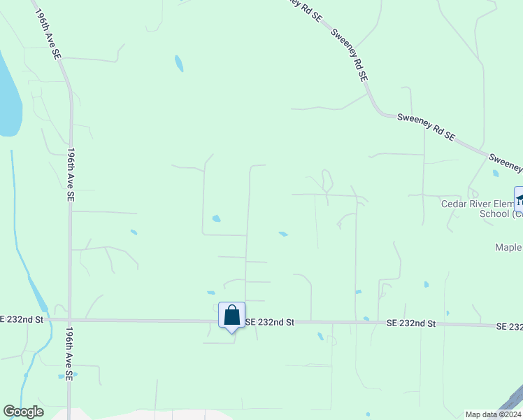 map of restaurants, bars, coffee shops, grocery stores, and more near 22632 Southeast 240th Street in Maple Valley