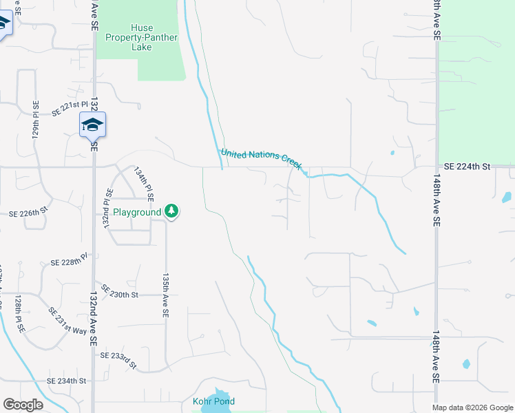map of restaurants, bars, coffee shops, grocery stores, and more near 13851 Southeast 224th Street in Kent