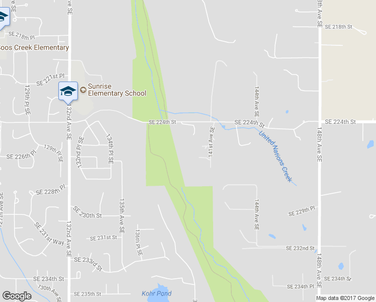 map of restaurants, bars, coffee shops, grocery stores, and more near 13851 Southeast 224th Street in Kent