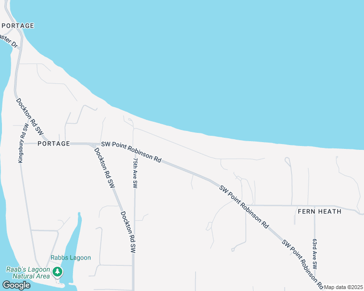 map of restaurants, bars, coffee shops, grocery stores, and more near 7108 Southwest Maury Park Road in Vashon