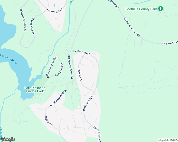 map of restaurants, bars, coffee shops, grocery stores, and more near 90 Brook Lane in Hoodsport