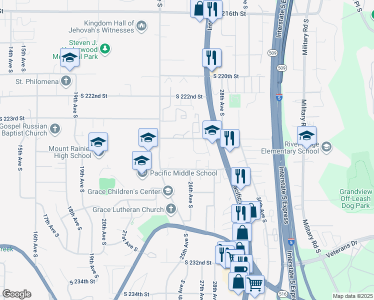 Walk Score Detail Map