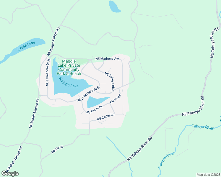 map of restaurants, bars, coffee shops, grocery stores, and more near 260 Northeast Tahuya Boulevard in Tahuya