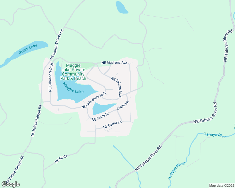 map of restaurants, bars, coffee shops, grocery stores, and more near 260 Northeast Tahuya Boulevard in Tahuya