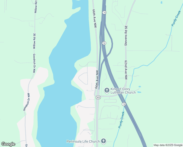 map of restaurants, bars, coffee shops, grocery stores, and more near 15720 66th Avenue Northwest in Gig Harbor