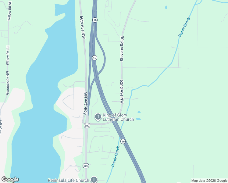 map of restaurants, bars, coffee shops, grocery stores, and more near 6221 157th Street Northwest in Gig Harbor