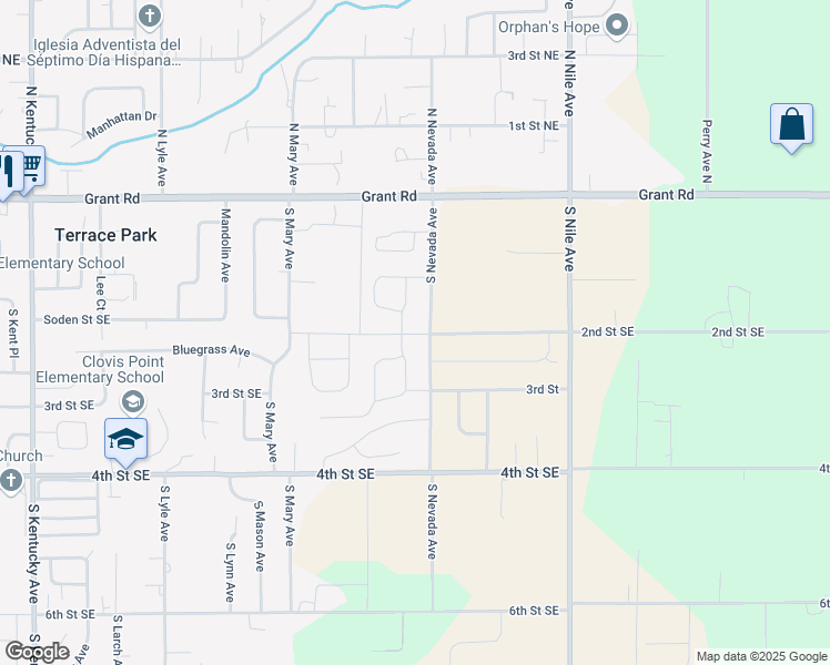 map of restaurants, bars, coffee shops, grocery stores, and more near 2285 2nd Street Southeast in East Wenatchee