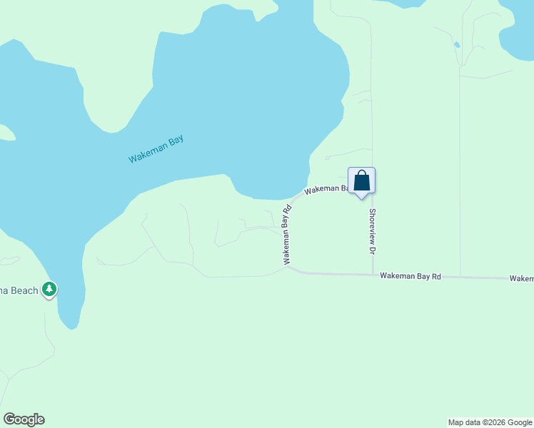 map of restaurants, bars, coffee shops, grocery stores, and more near 32040 Wakeman Bay Road in Grand Rapids