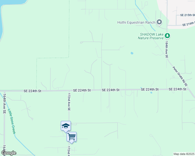map of restaurants, bars, coffee shops, grocery stores, and more near 22225 175th Avenue Southeast in Kent