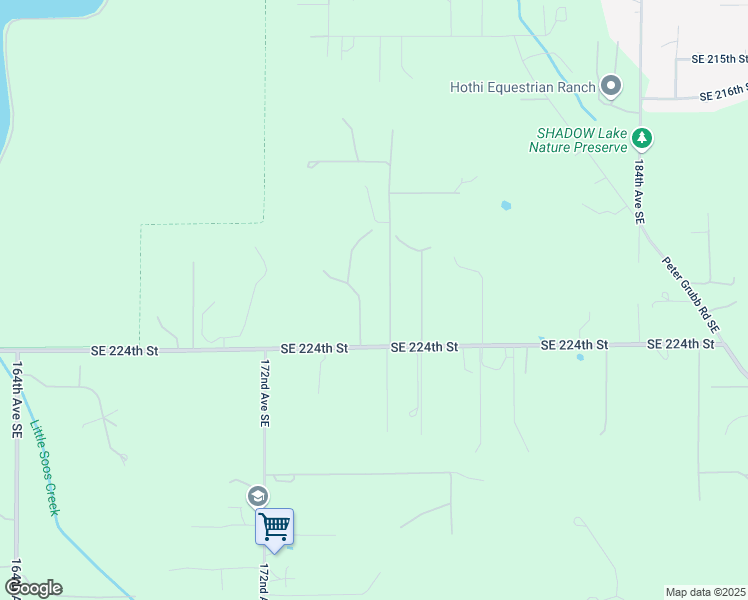 map of restaurants, bars, coffee shops, grocery stores, and more near 22225 175th Avenue Southeast in Kent