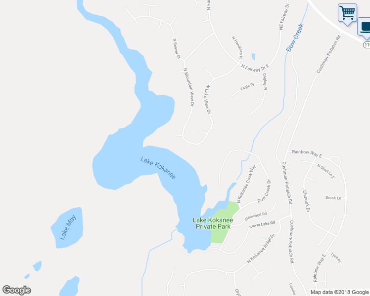 map of restaurants, bars, coffee shops, grocery stores, and more near 530 North Mountain View Drive in Hoodsport
