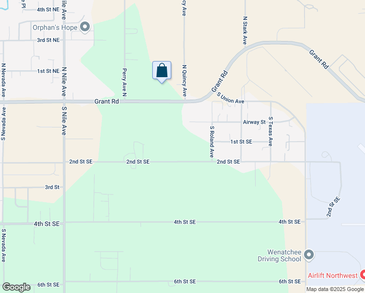map of restaurants, bars, coffee shops, grocery stores, and more near 2751-2999 2nd St SE in East Wenatchee