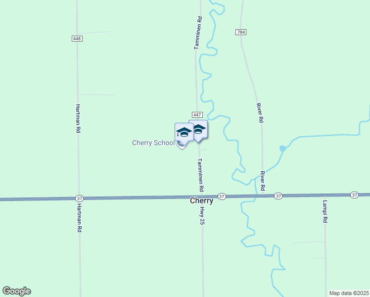 map of restaurants, bars, coffee shops, grocery stores, and more near 3943 Tamminen Road in Iron Junction
