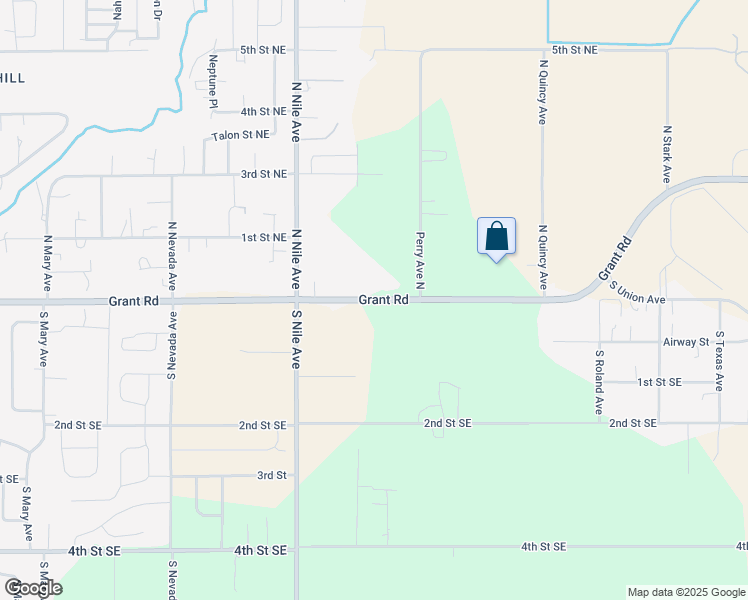 map of restaurants, bars, coffee shops, grocery stores, and more near 2609 Grant Road in East Wenatchee